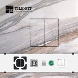 [TILE-FIT 009] 2-Gang Rocker Switch - 1