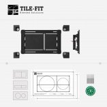 [TILE-FIT 003] Flush Button System – Cable-Actuated Base (Roca Duplo One) - 2