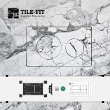 [TILE-FIT 003] Flush Button System – Cable-Actuated Base (Roca Duplo One) - 1