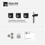 [TILE-FIT 013b] Magnetic Push-Open Kit (3x1) - 2